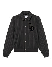 Wolljacke VARSITY mit Nadelstreifen - 303 Raven Grey - Grau