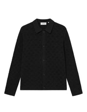 Strickhemd ELIO - 100 Black - Schwarz