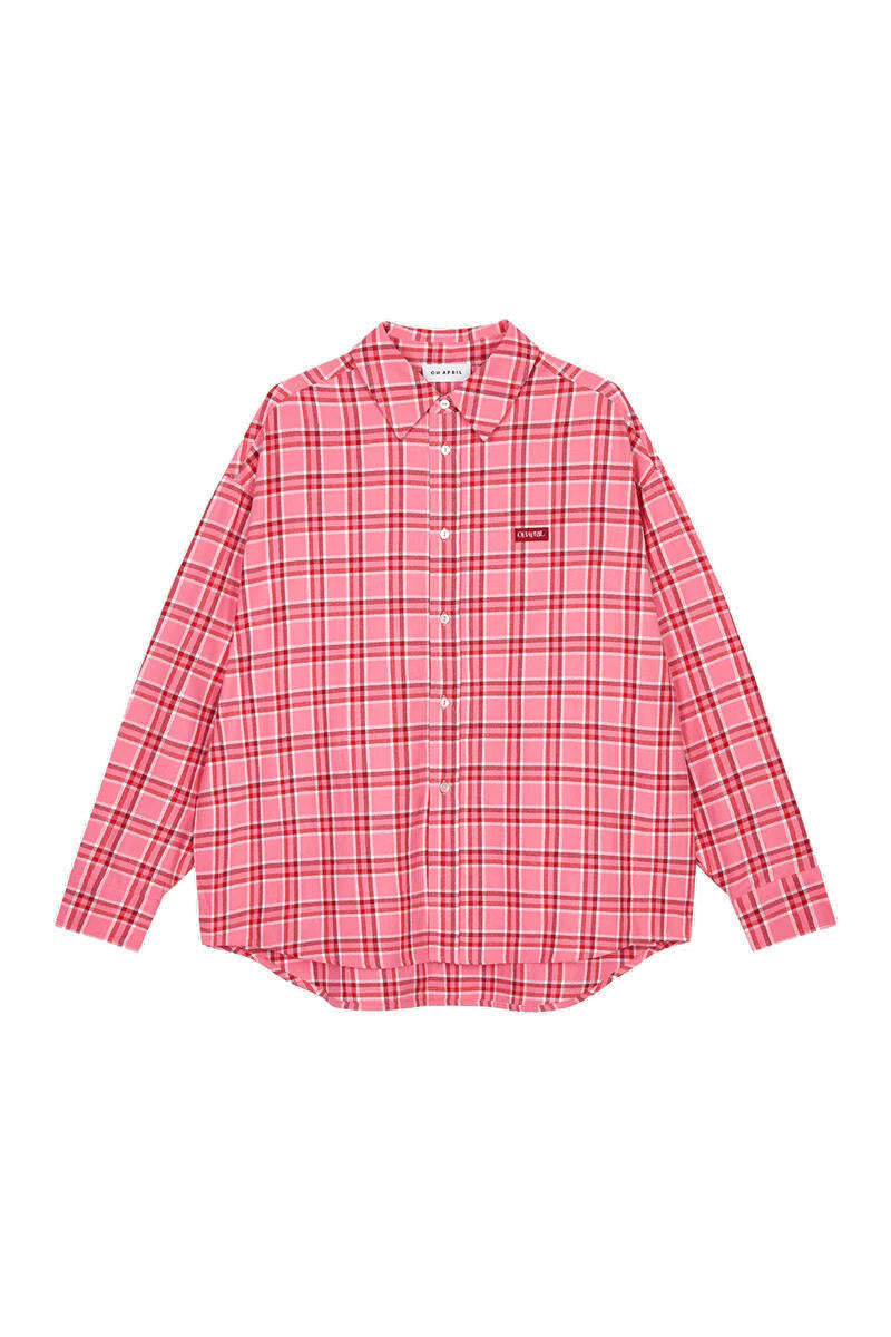 Bluse VIVIAN Oversized Fit - Dark Rose - Rosa