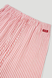 Loungewear-Hose RUBY - White/Crimson - Rot