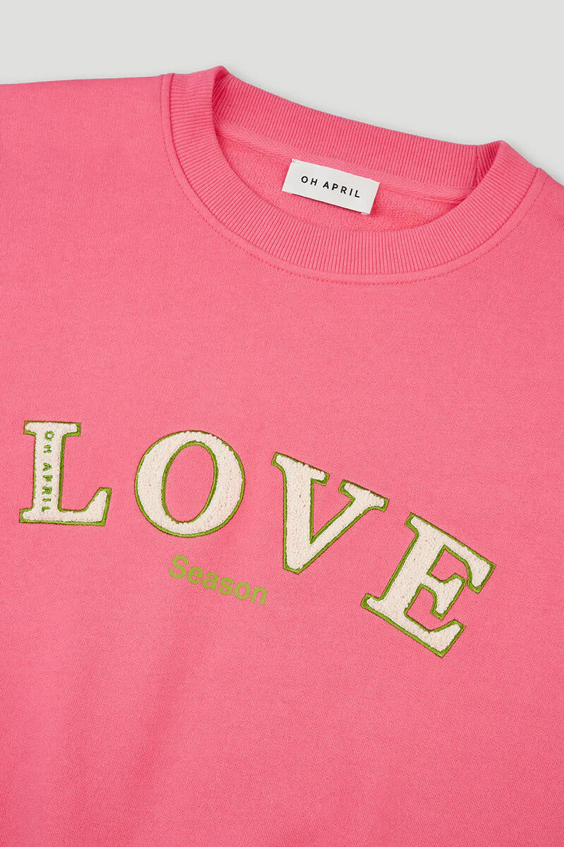 Sweatshirt aus Baumwolle - Dark Rose - Rosa