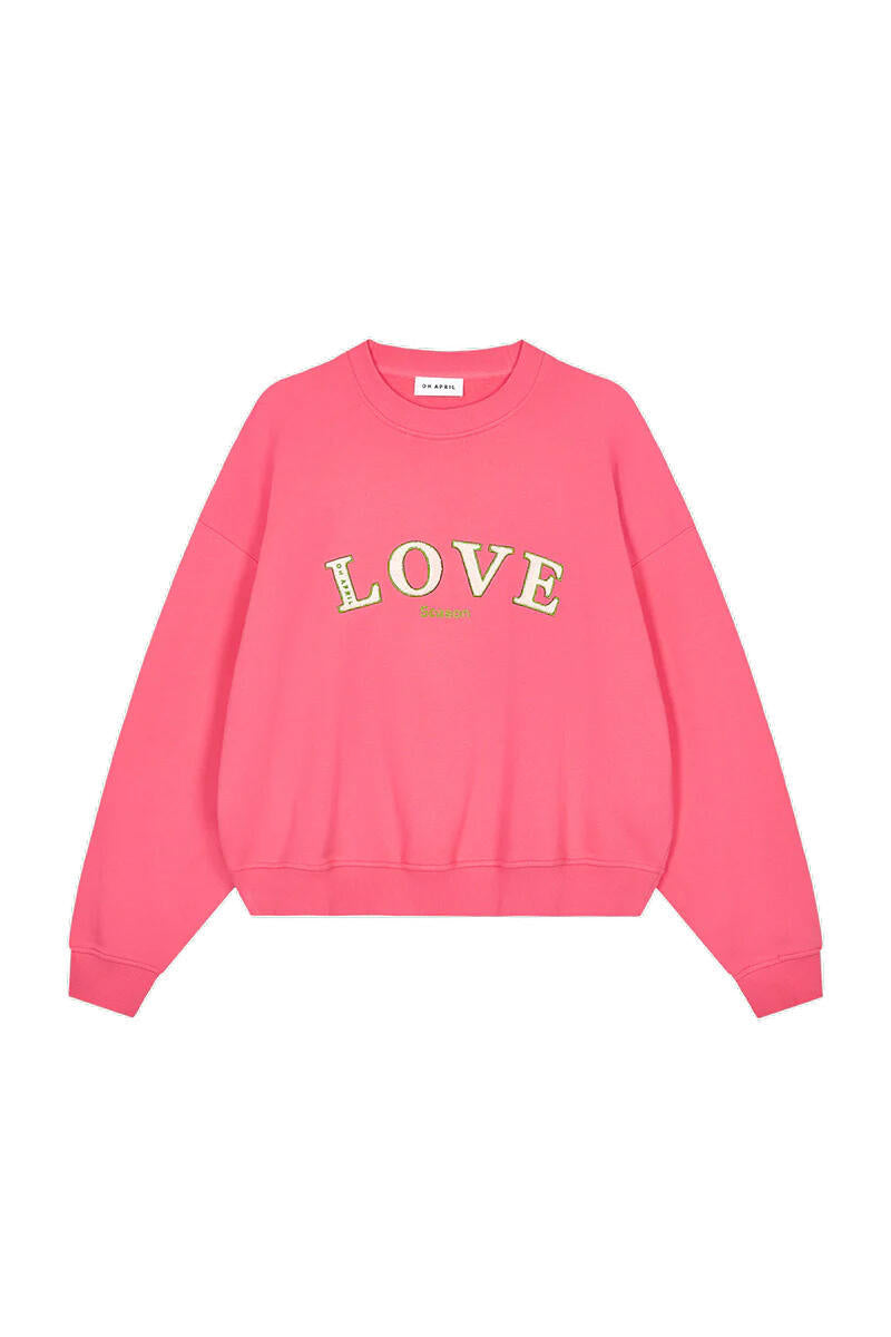Sweatshirt aus Baumwolle - Dark Rose - Rosa