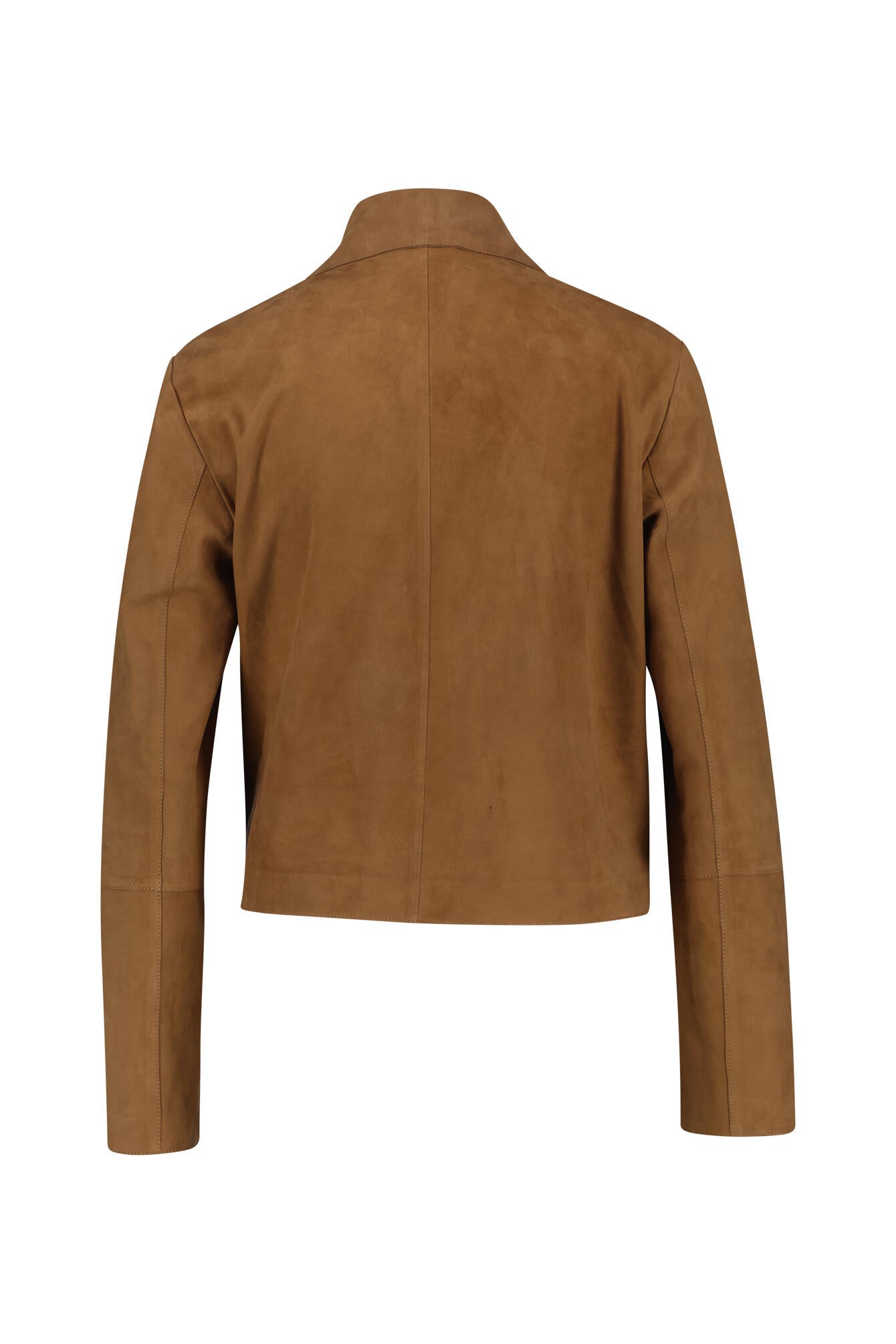 Lederjacke EMY mit aufliegendem Kragen - Oak - Braun