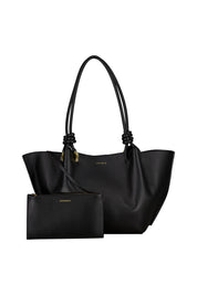 Schultertasche aus Leder - 001 Noir - Schwarz