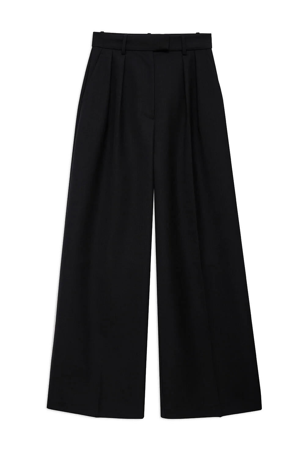 Hose LOU Wide Leg - Black - Schwarz