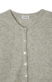 Strickjacke aus Alpakamix - Gris Clair Chine - Grau