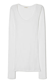 Langarmshirt aus Baumwolle - Blanc - Weiß