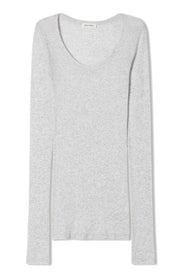 Langarmshirt aus Baumwolle - Gris Chine - Grau
