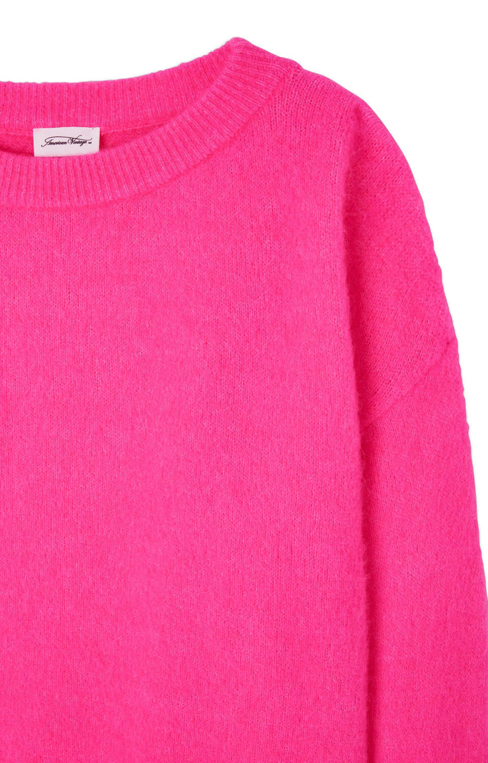 Strickpullover aus Alpakamix - Rose Fluo Chine - Pink