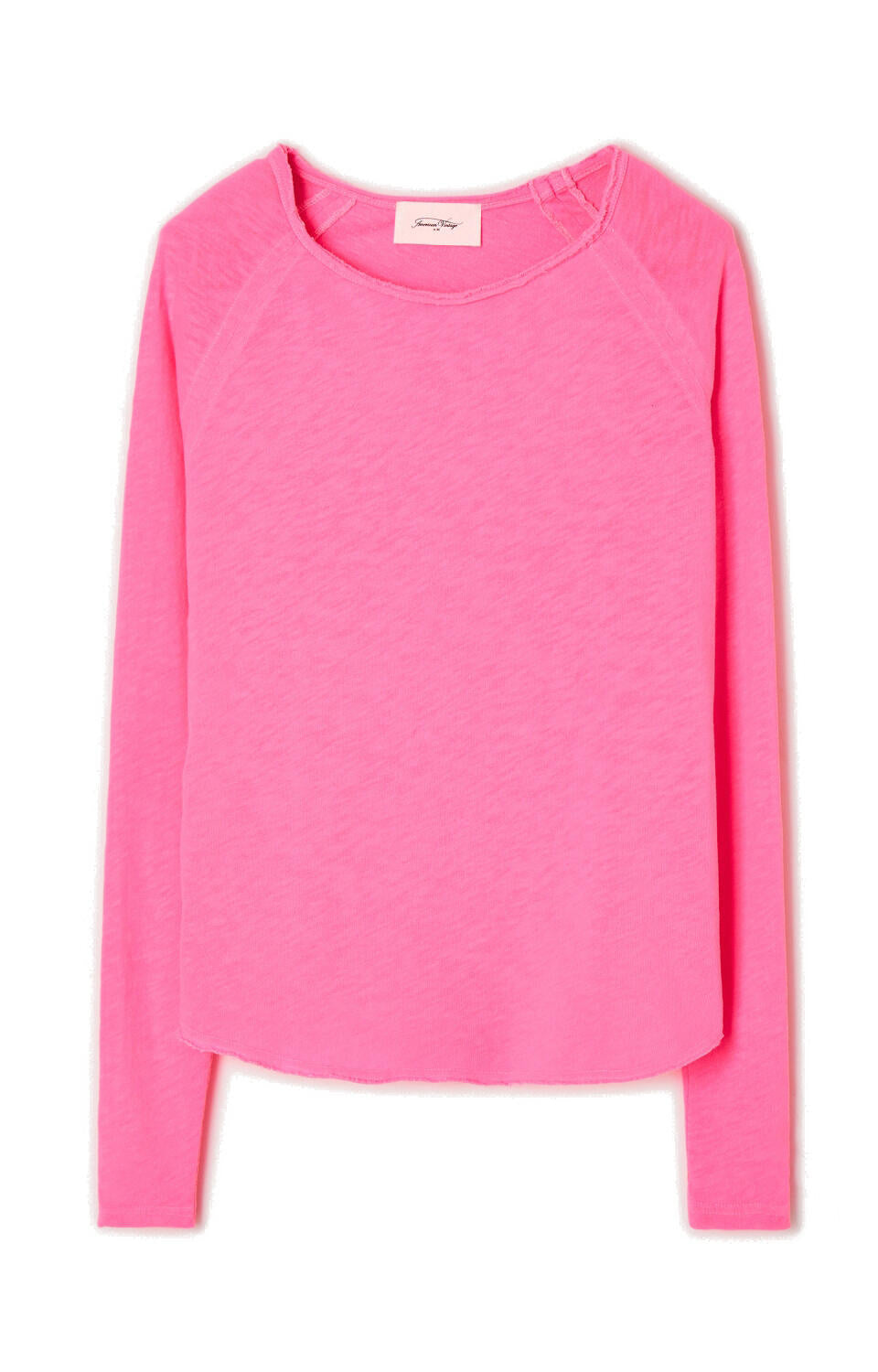 Langarmshirt aus Baumwolle - Pink Acid Fluo - Pink