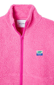 Fleecejacke mit Stehkragen - Pink Acid Chine - Pink