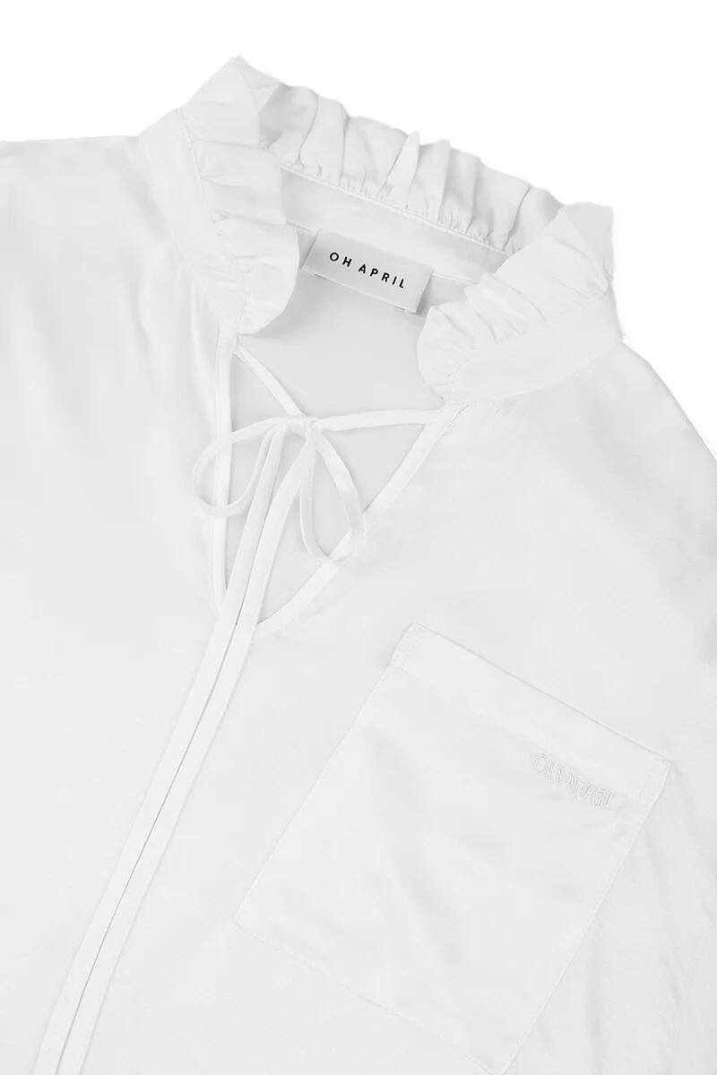 Bluse VIKI aus Viskose - White - Weiß