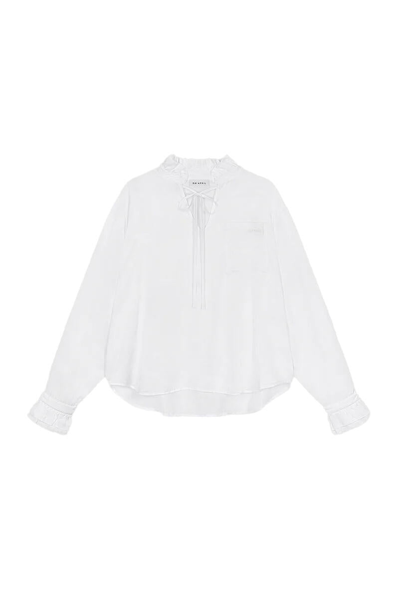 Bluse VIKI aus Viskose - White - Weiß