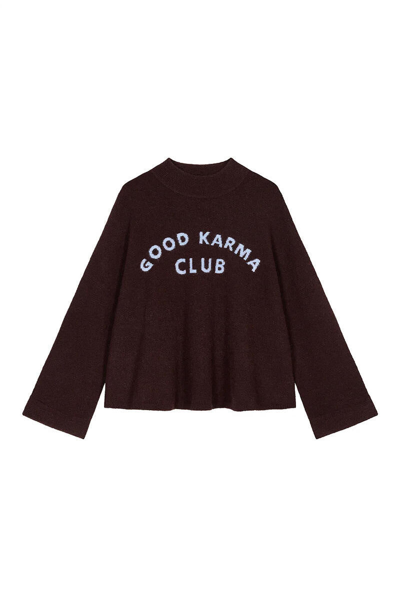 Strickpullover COCO aus Wollmix - Truffle - Braun