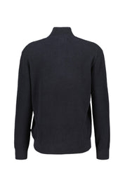 Strickpullover DANNY mit Troyerkragen - Navy Blue - Blau