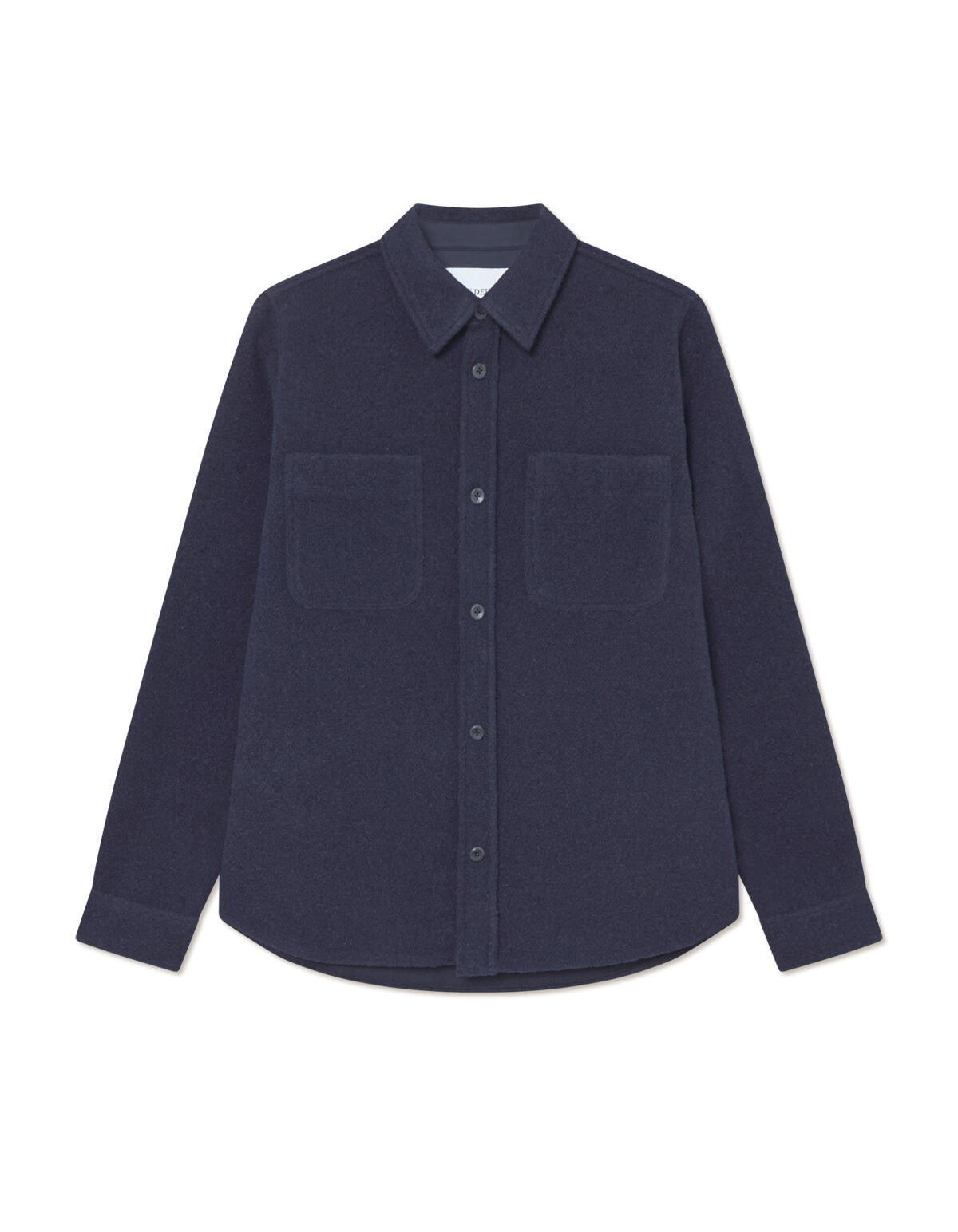 Overshirt aus schwerem Bouclé - 460 Dark Navy - Blau