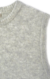 Strickpullunder aus Alpakamix - Gris Clair Chine - Grau