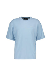 T-Shirt aus Baumwolle - Powder blue - Blau