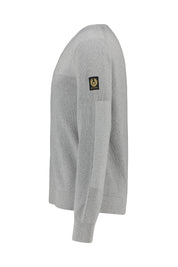 Strickpullover COMMANDER aus Baumwolle - Old Silver Heather - Grau