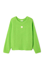 Strickpullover aus Alpakamix - Absinthe Fluor - Grün