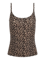 Top mit Spaghettiträgern - 0OZ LEOPARD PRINT - Braun