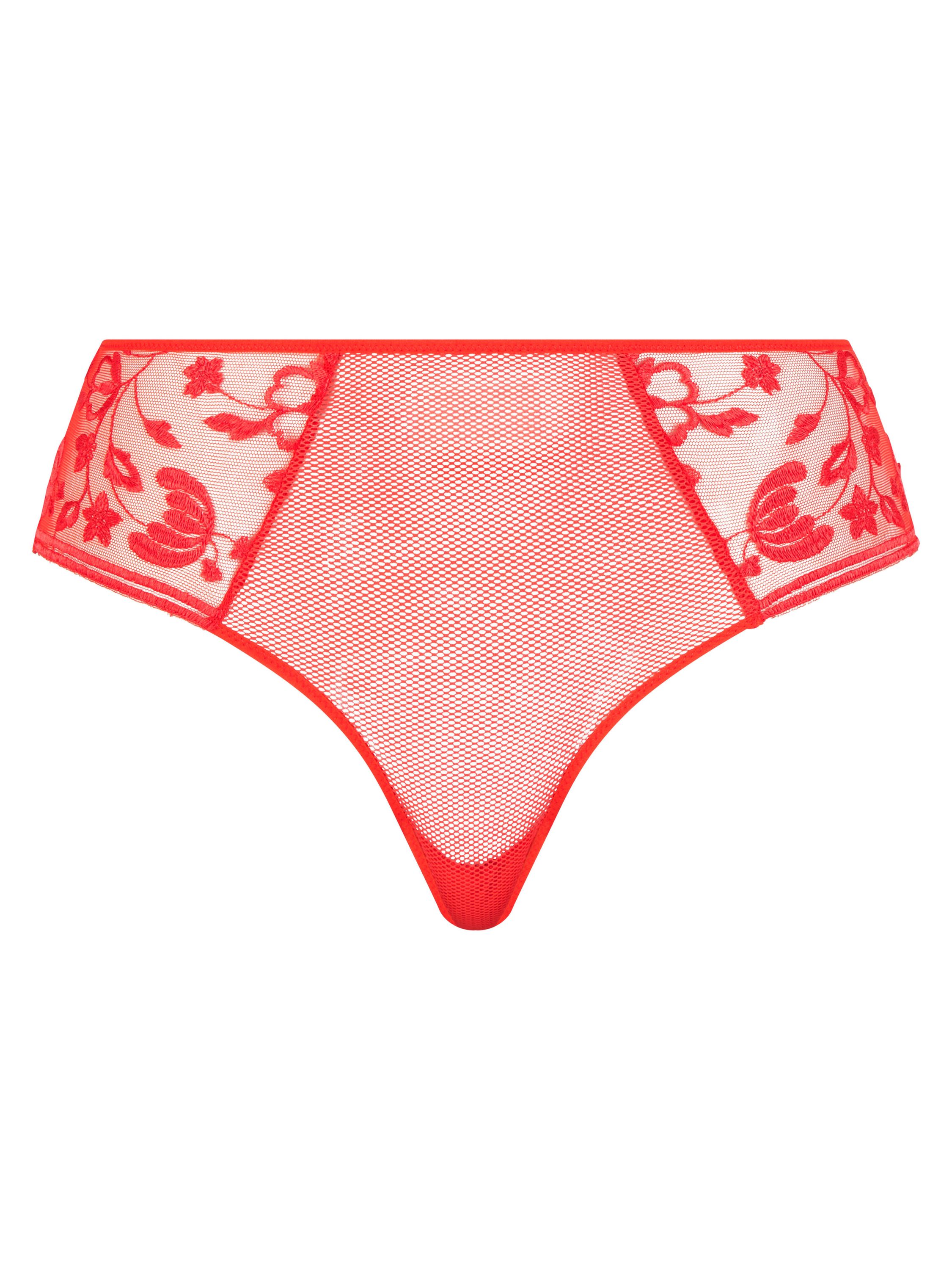 Slip mit Spitze - 055 FLAME RED - Orange