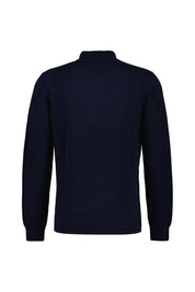 Strickpullover aus Baumwolle - 166-NAVY BLUE - Blau