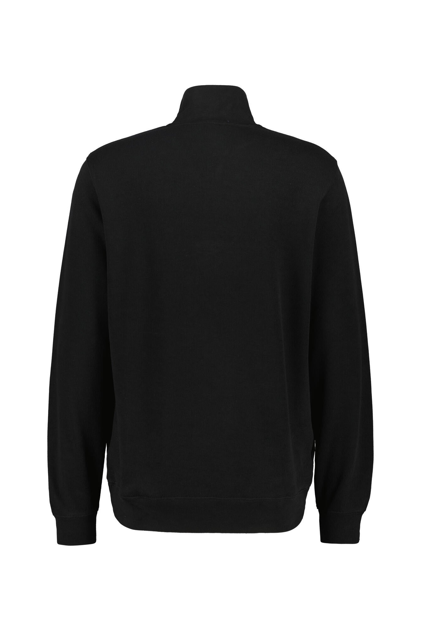 Strickpullover aus Baumwolle - 031-BLACK - Schwarz