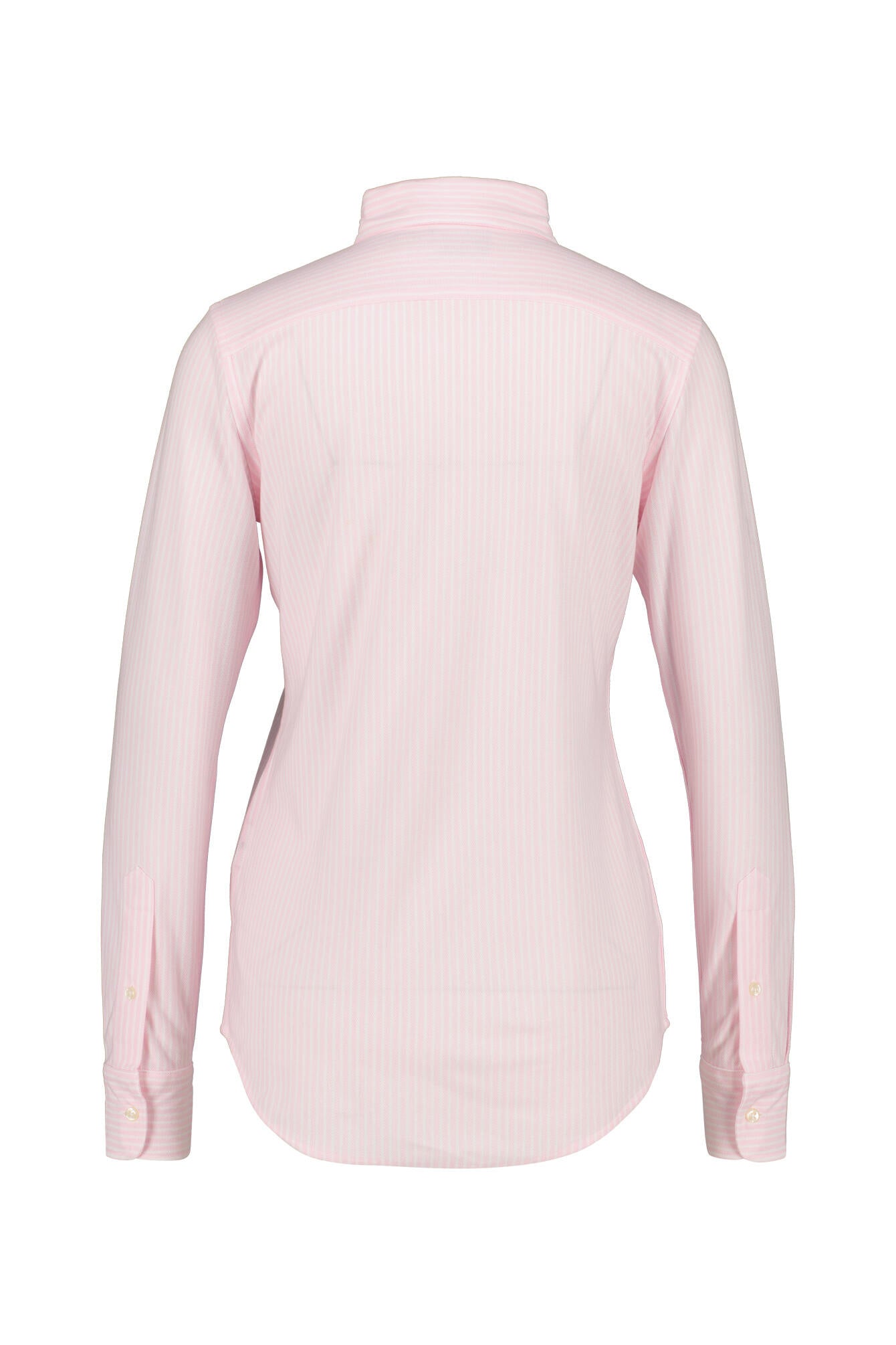 Hemdbluse aus Baumwolle - 1057401-2B12-CARMEL PINK/WHITE - Pink