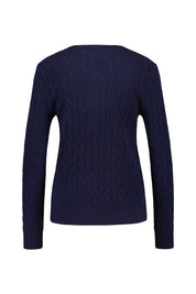 Strickpullover aus Wollmix - 1070420-2WNP-HUNTER NAVY - Blau