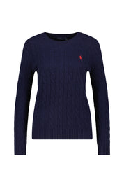 Strickpullover aus Wollmix - 1070420-2WNP-HUNTER NAVY - Blau