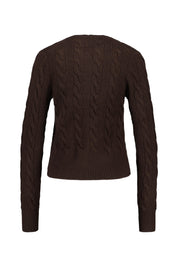 Strickcardigan aus Wollmix - 1070420-469S-WALNUT BROWN MELA - Braun