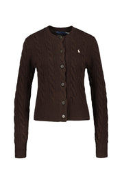 Strickcardigan aus Wollmix - 1070420-469S-WALNUT BROWN MELA - Braun