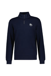 Sweatshirt mit 1/2 Zip - 166-NAVY BLUE - Blau