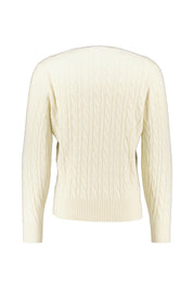 Strickpullover aus Wolle - XFJ-LAPLAND - Creme