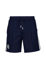 Tennis-Shorts aus Baumwollmix - 525-NAVY BLUE/WHITE - Blau