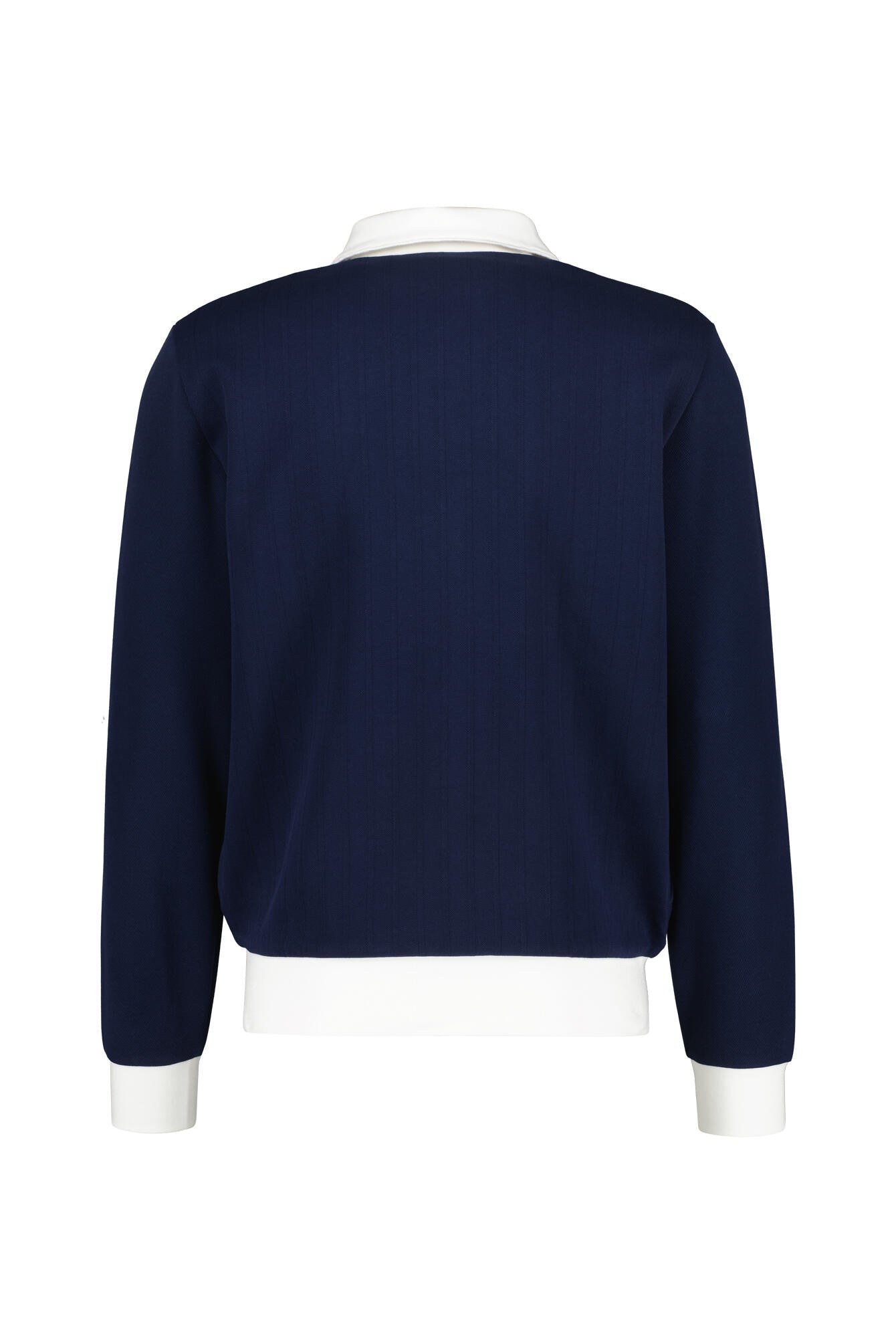 Sweatjacke aus Baumwollmix - 525-NAVY BLUE/WHITE - Blau