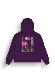 Sweathoodie mit Backprint - A Potent Purple - Violett