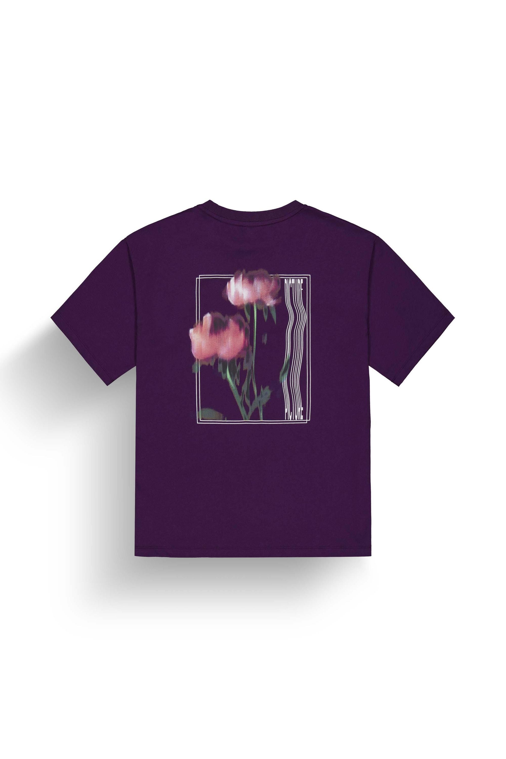 T-Shirt mit Backprint - A Potent Purple - Violett