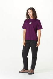 T-Shirt mit Backprint - A Potent Purple - Violett