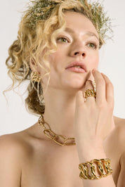 Ohrringe BRONX CREOLE - Gold