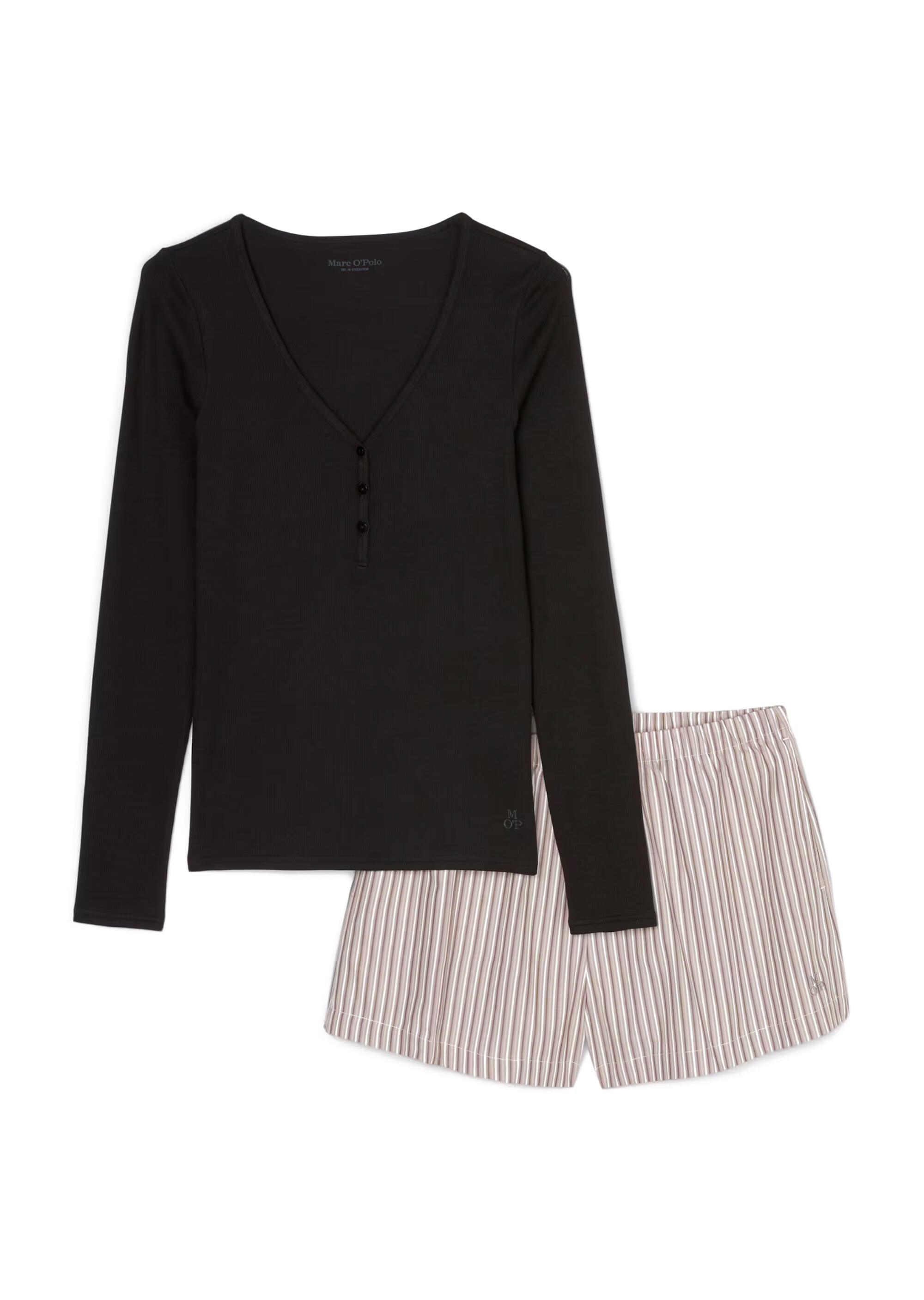 nordic grey stripe - Schwarz