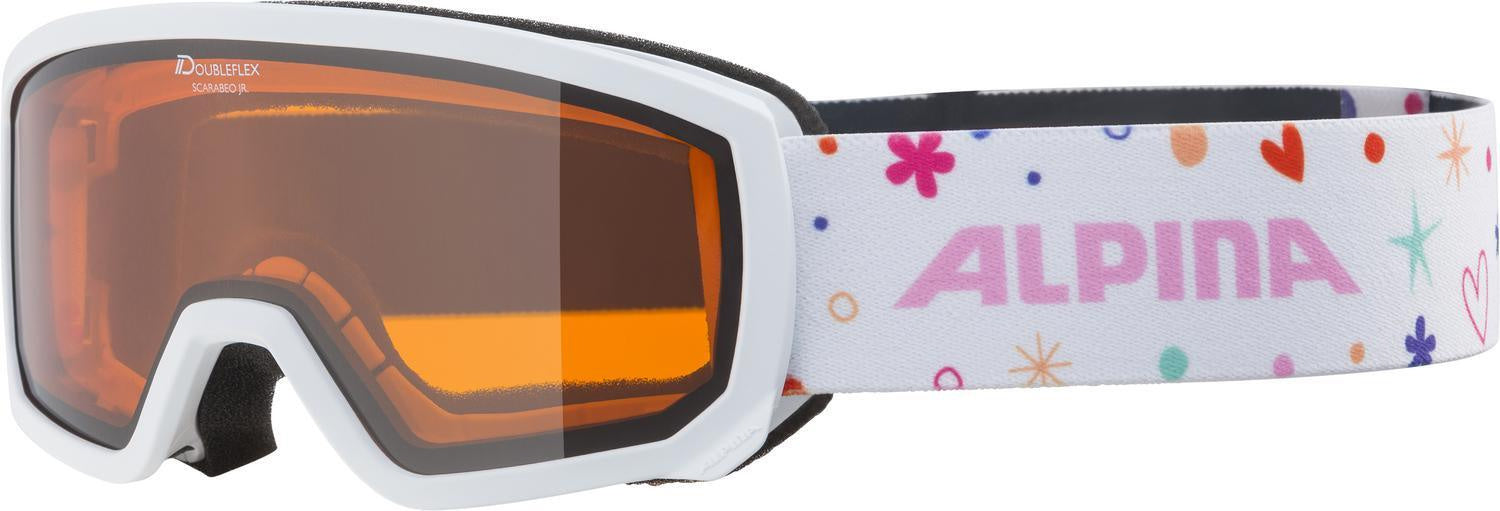 Skibrille Scarabeo JR. - 154-white-rose matt - Weiß