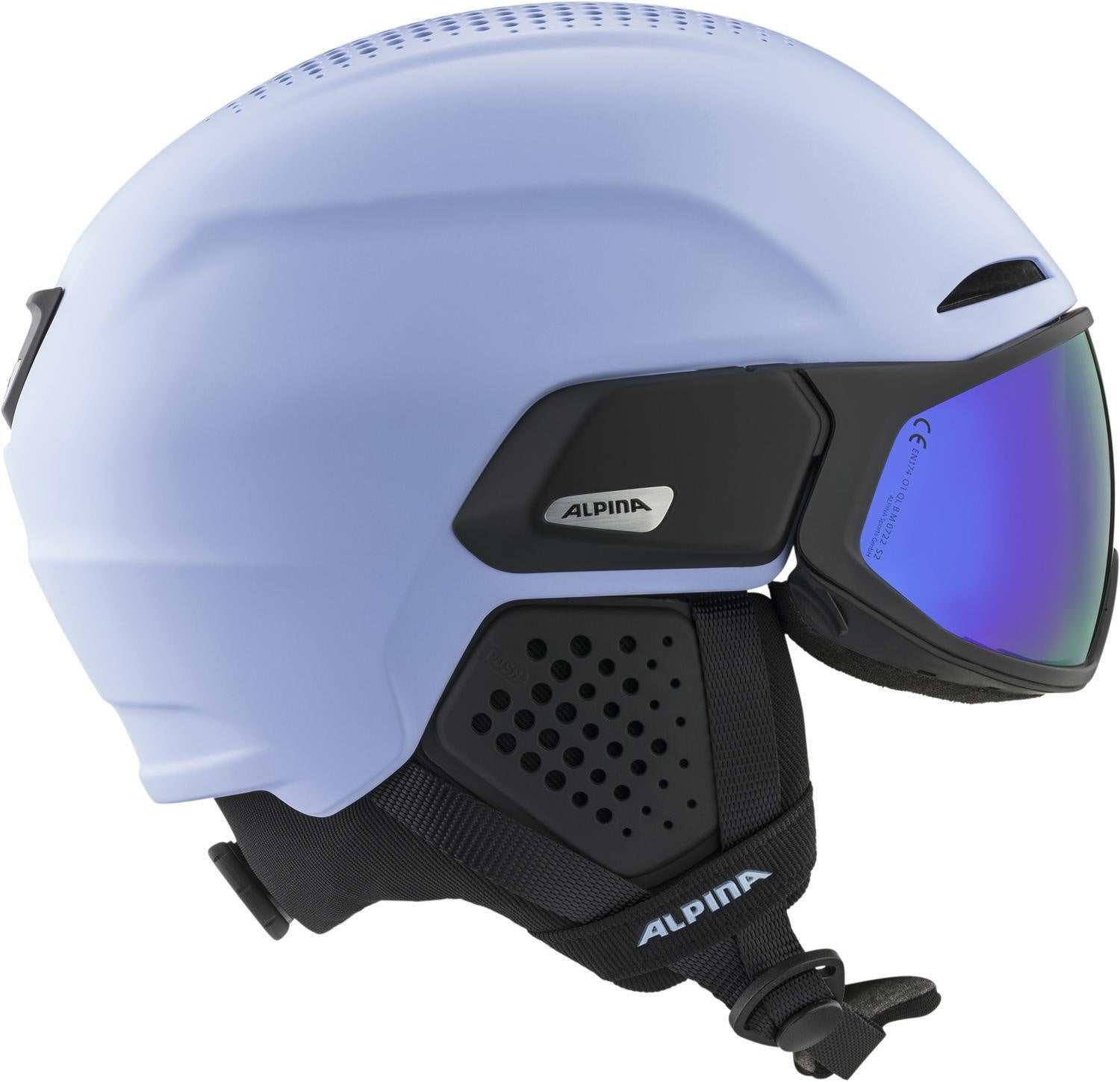 Ski Helm ALTO Q-Lite - 55-llilac-black matt - Schwarz