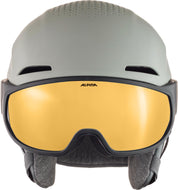 Ski Helm ALTO Q-Lite - 34-moon-grey matt (gold mirror - Grau