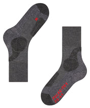 Trekking Socken TK1 Adventure - 3180 asphalt mel. - Grau