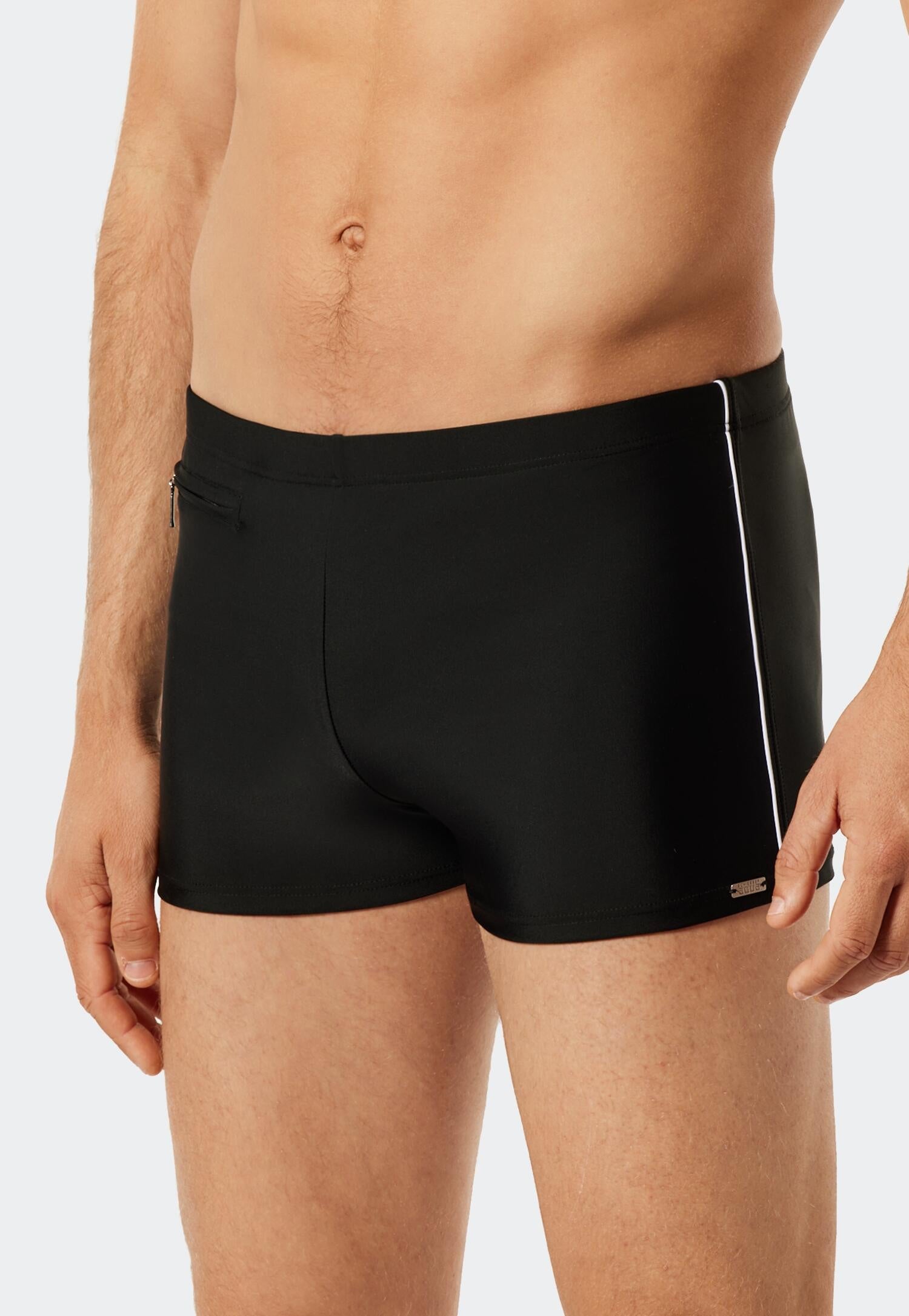 Badehose Komfort Fit - 000-schwarz - Schwarz