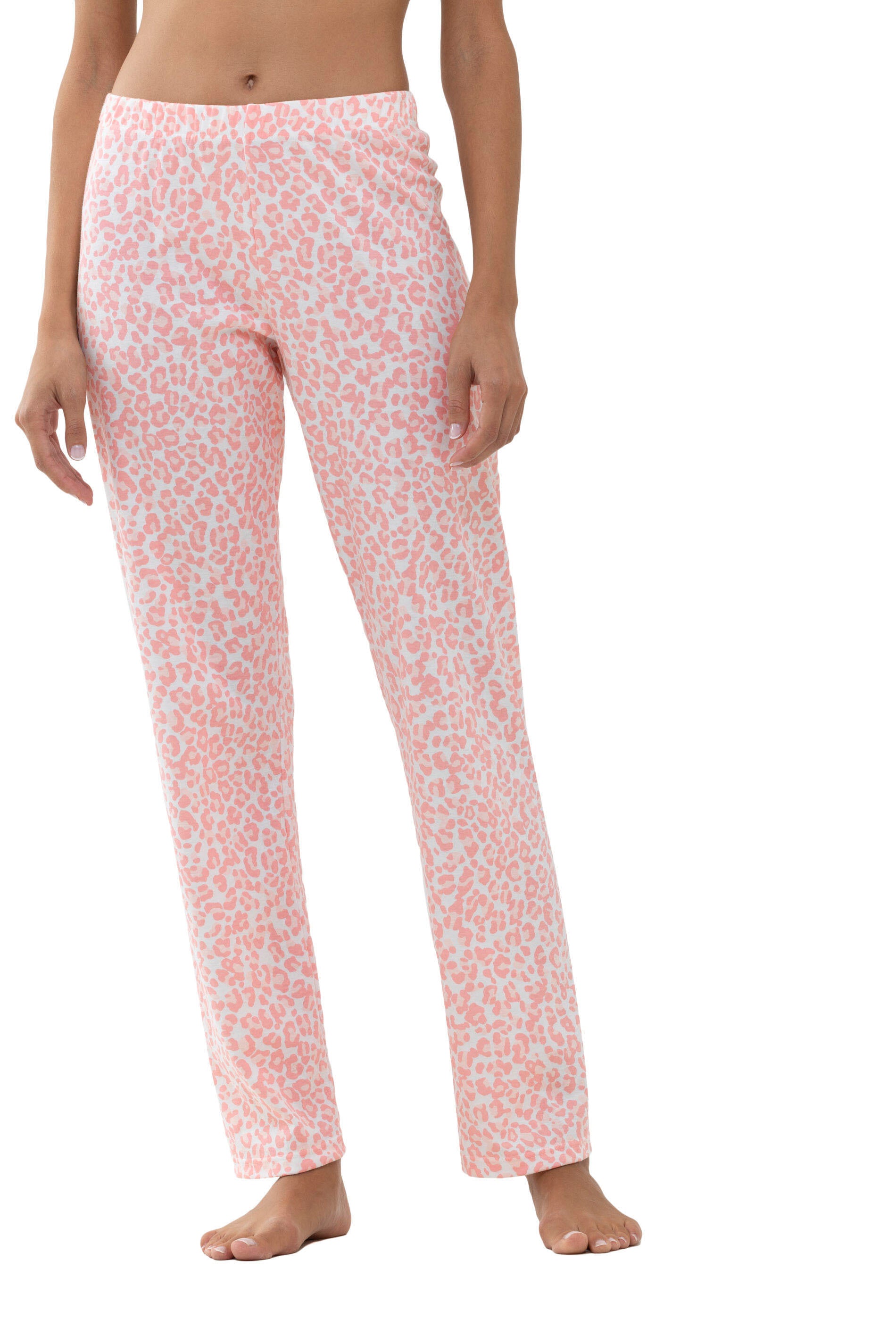 Schlafhose mit Leoprint - 794-petal pink - Rosa