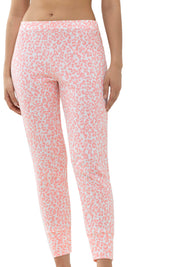 Schlafhose mit Leoprint - 794-petal pink - Rosa