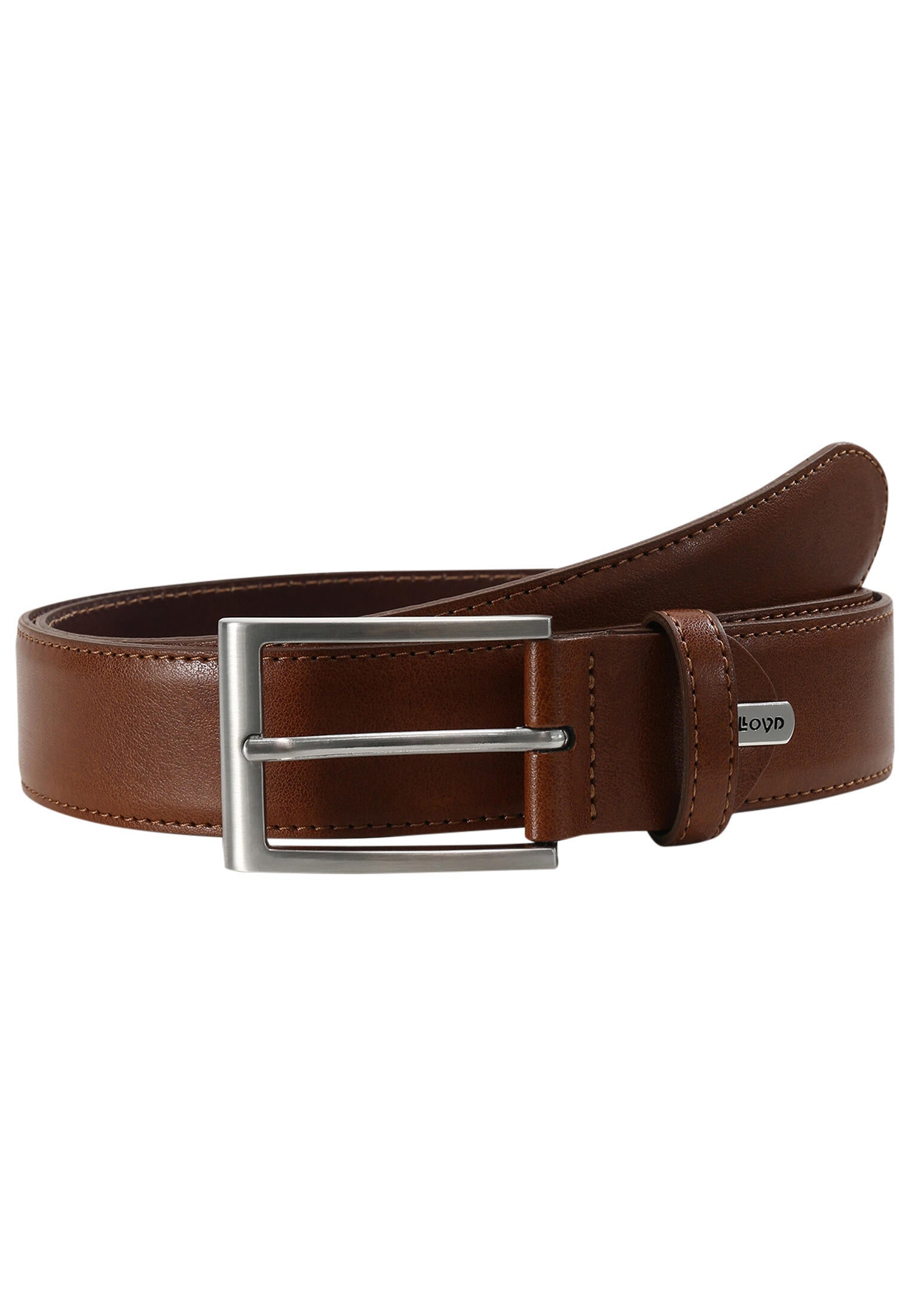 Ledergürtel - 11-cognac - Braun
